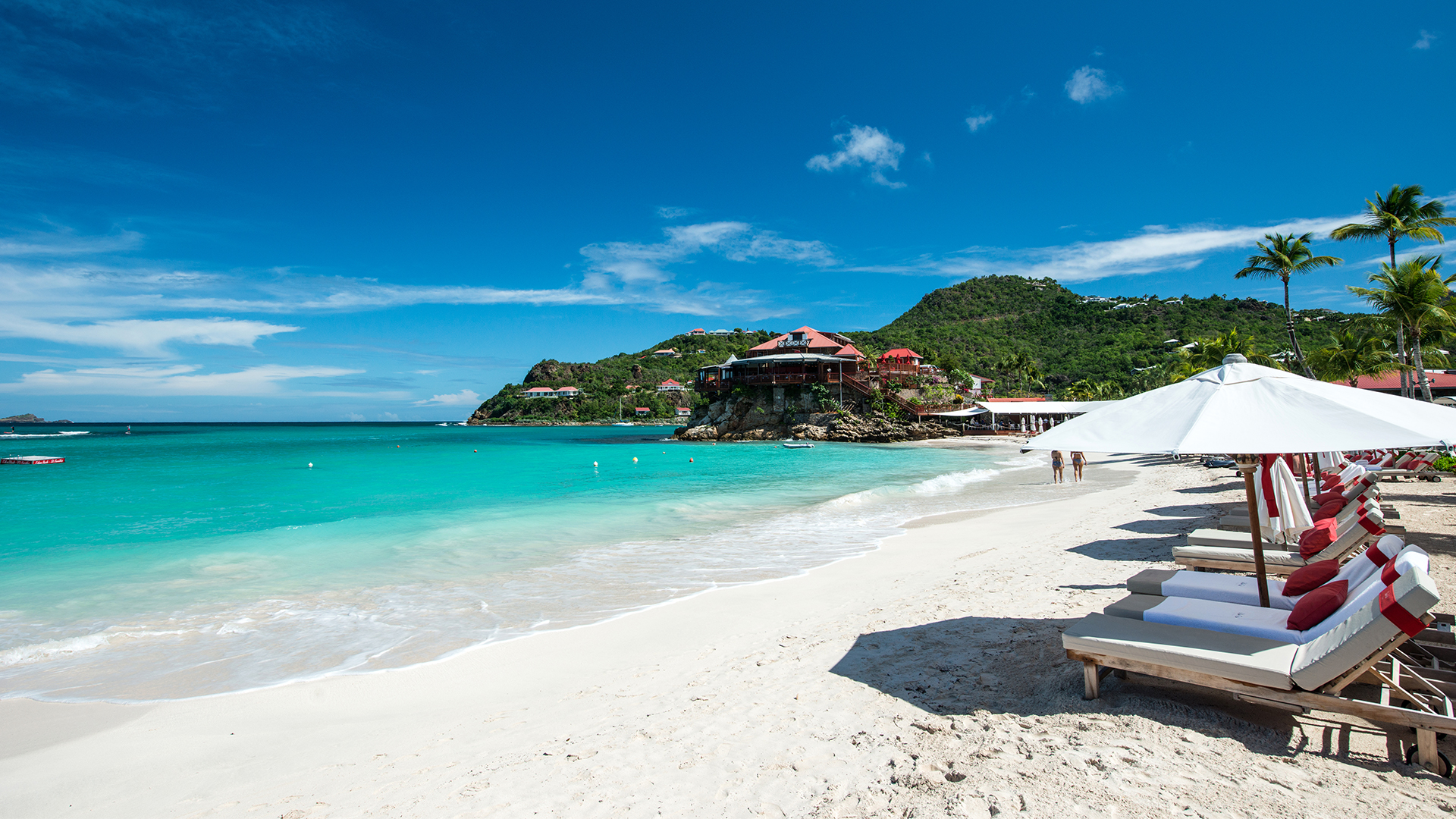 Tropical beach in St. Barths