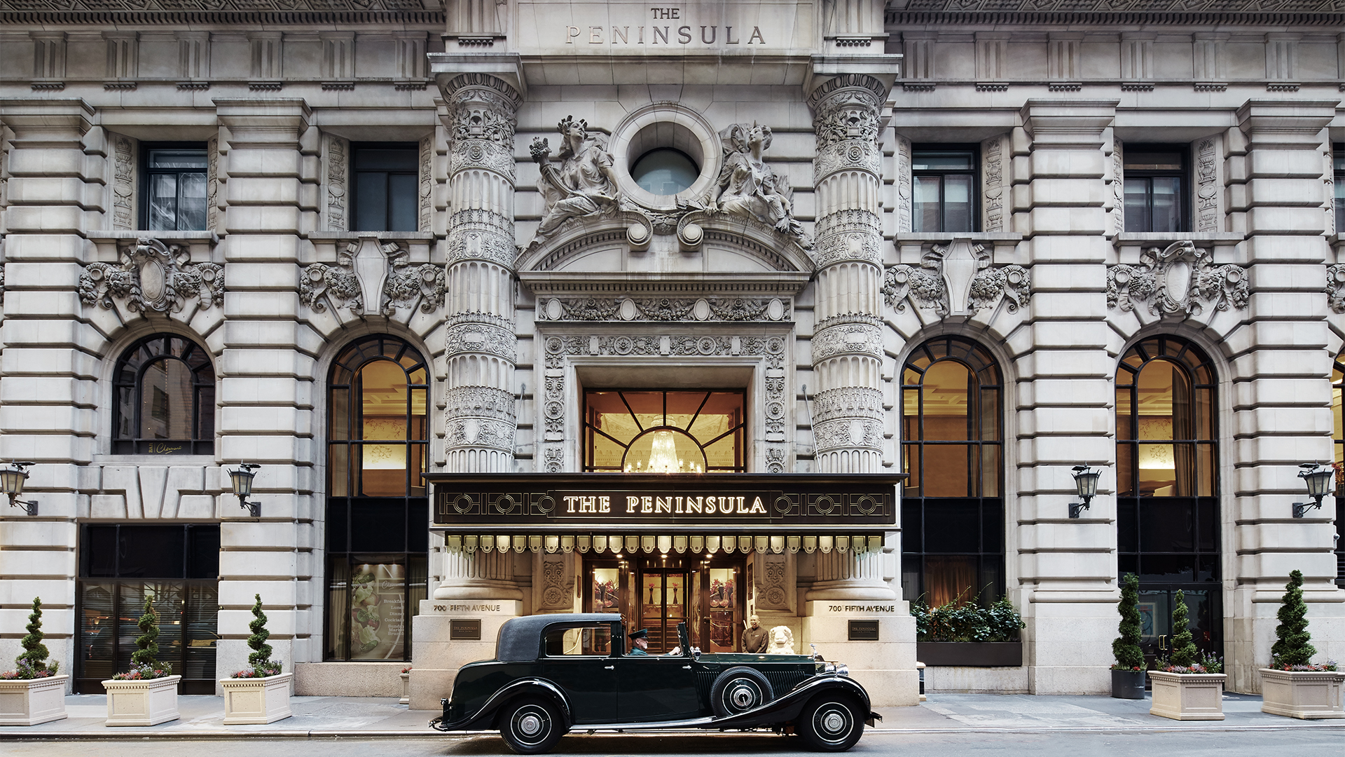 Grand entrance at The Peninsula New York