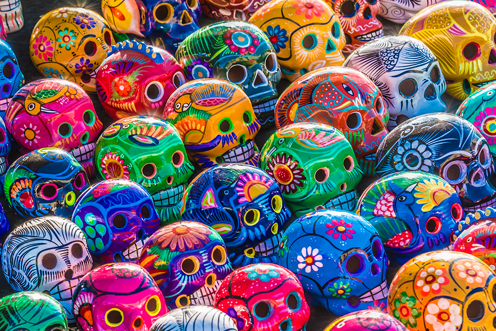 Painted skulls